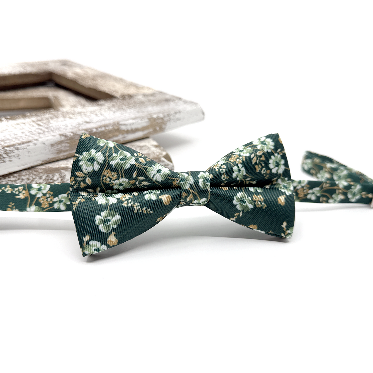 Dark Green Bowtie, Men Bowtie, Wedding Floral Bowtie, Groomsmen Bowties, Wedding Bowtie