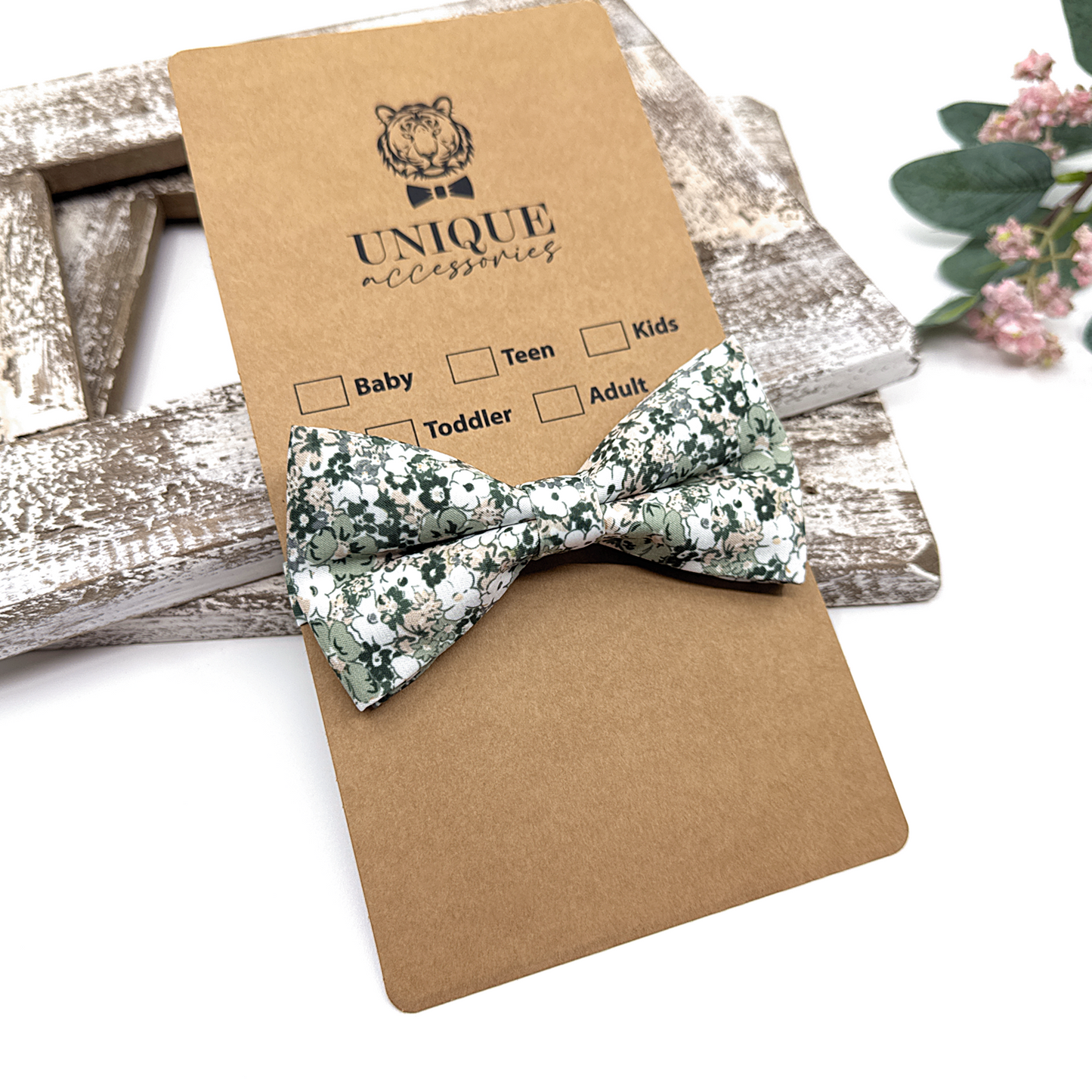Dusty Green Suspenders, Pale Green Floral Bowtie, Suspender Bowtie Set, Wedding Suspenders
