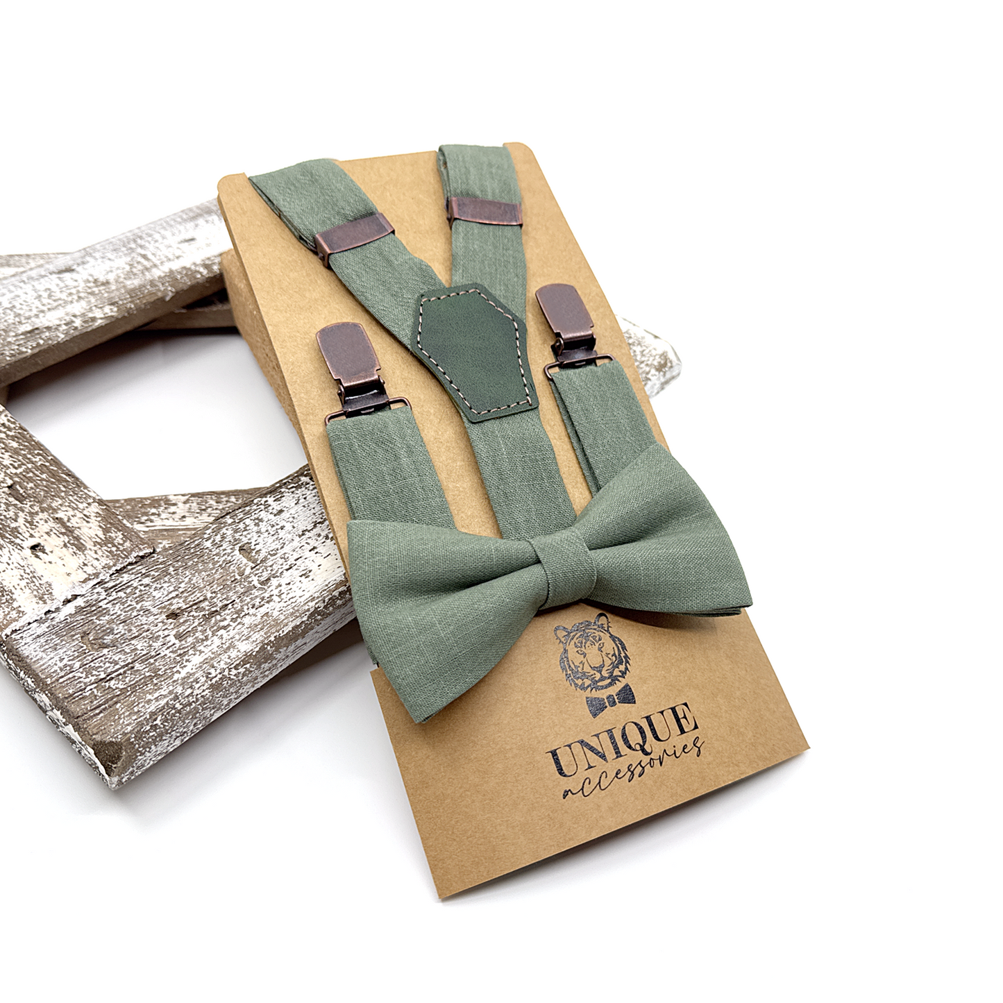 Sage Green Suspenders, Linen Suspender, Wedding Suspenders, Groomsmen Suspenders