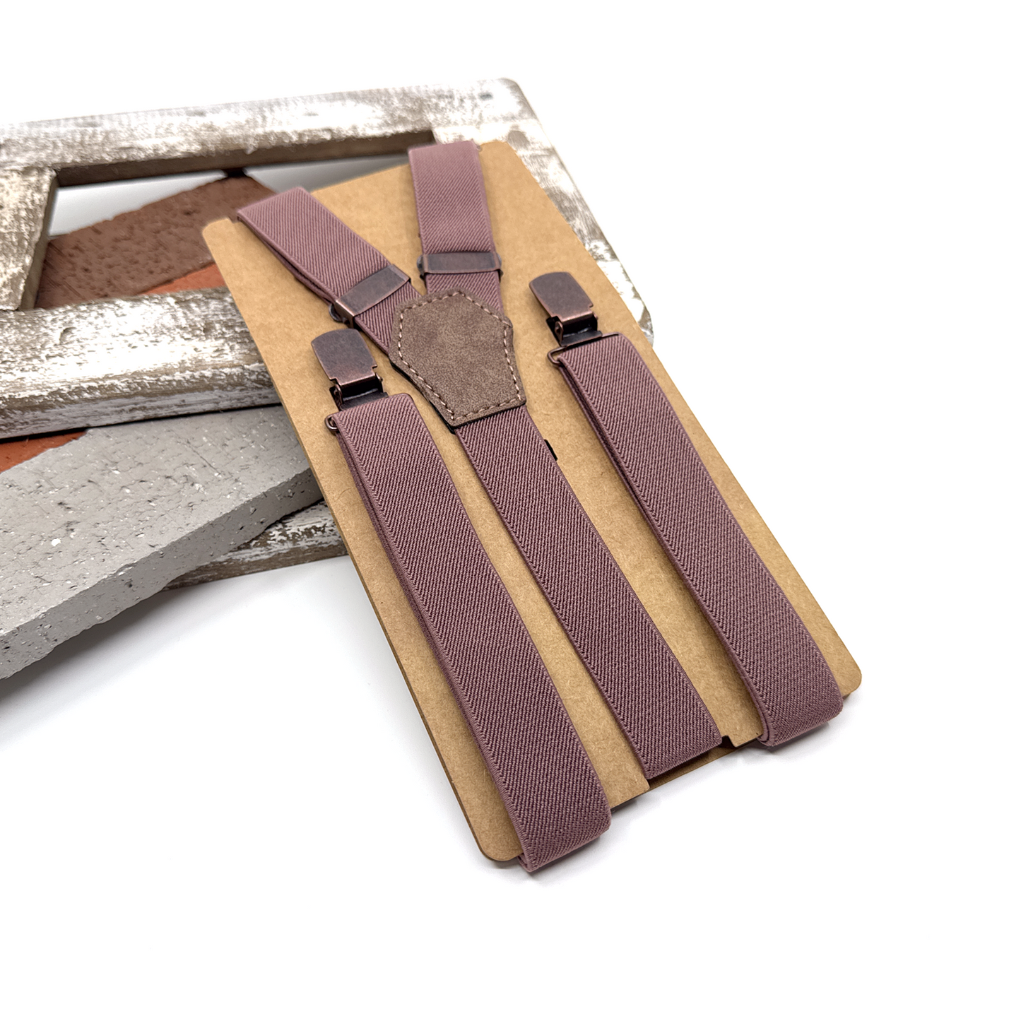 Dusty Purple Suspenders, Men Suspender, Groom Suspender Set, Wedding Suspenders