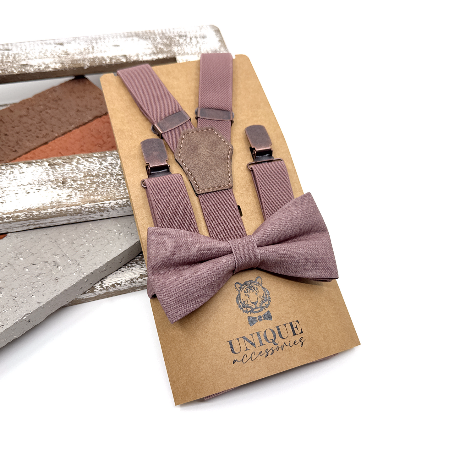 Dusty Purple Suspenders, Men Suspender, Groom Suspender Set, Wedding Suspenders