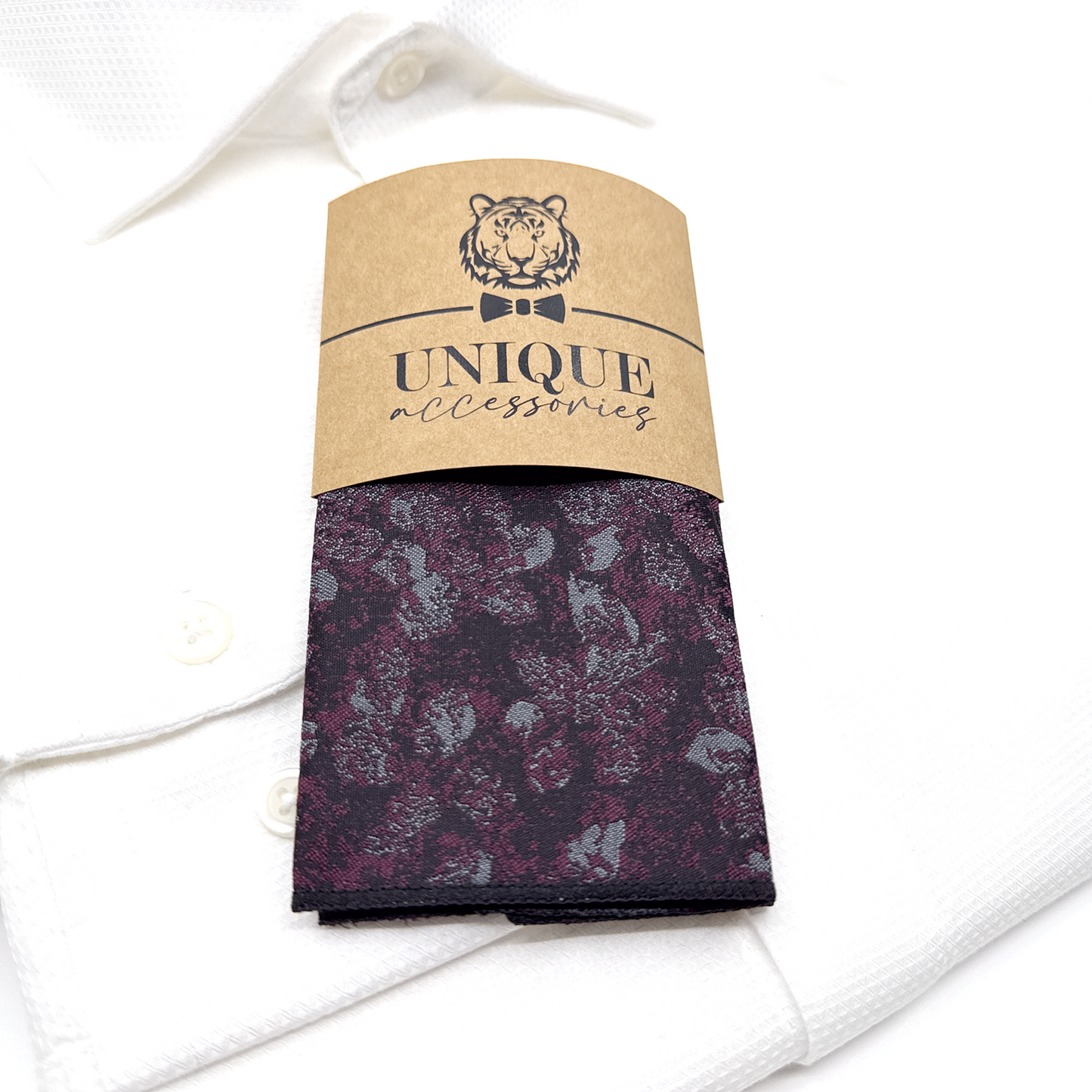 Floral Necktie, Wine Floral Necktie, Tie for Mens, Groom neckties, Wedding tie, Groomsmen Necktie