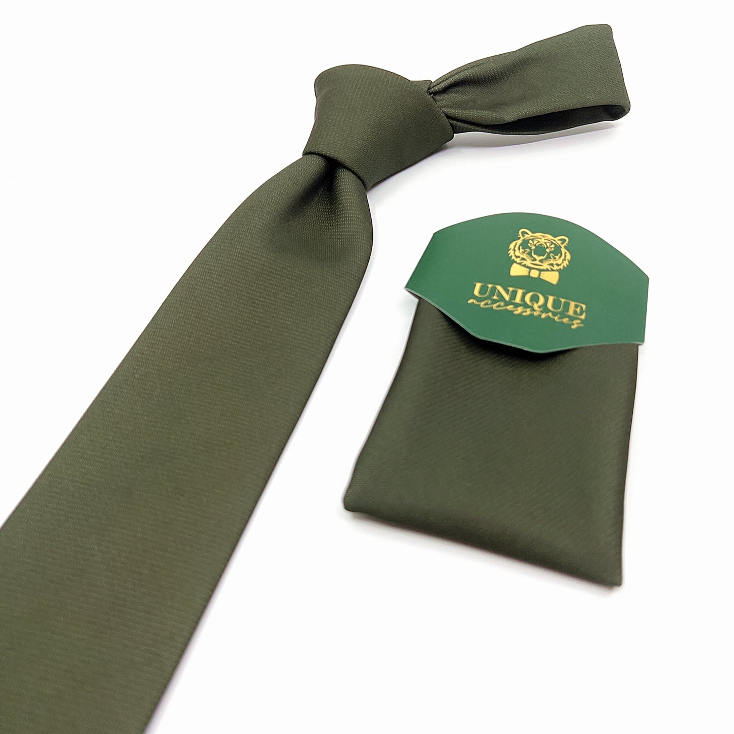 Olive Green Necktie, Wedding Neckties, Groom Necktie,