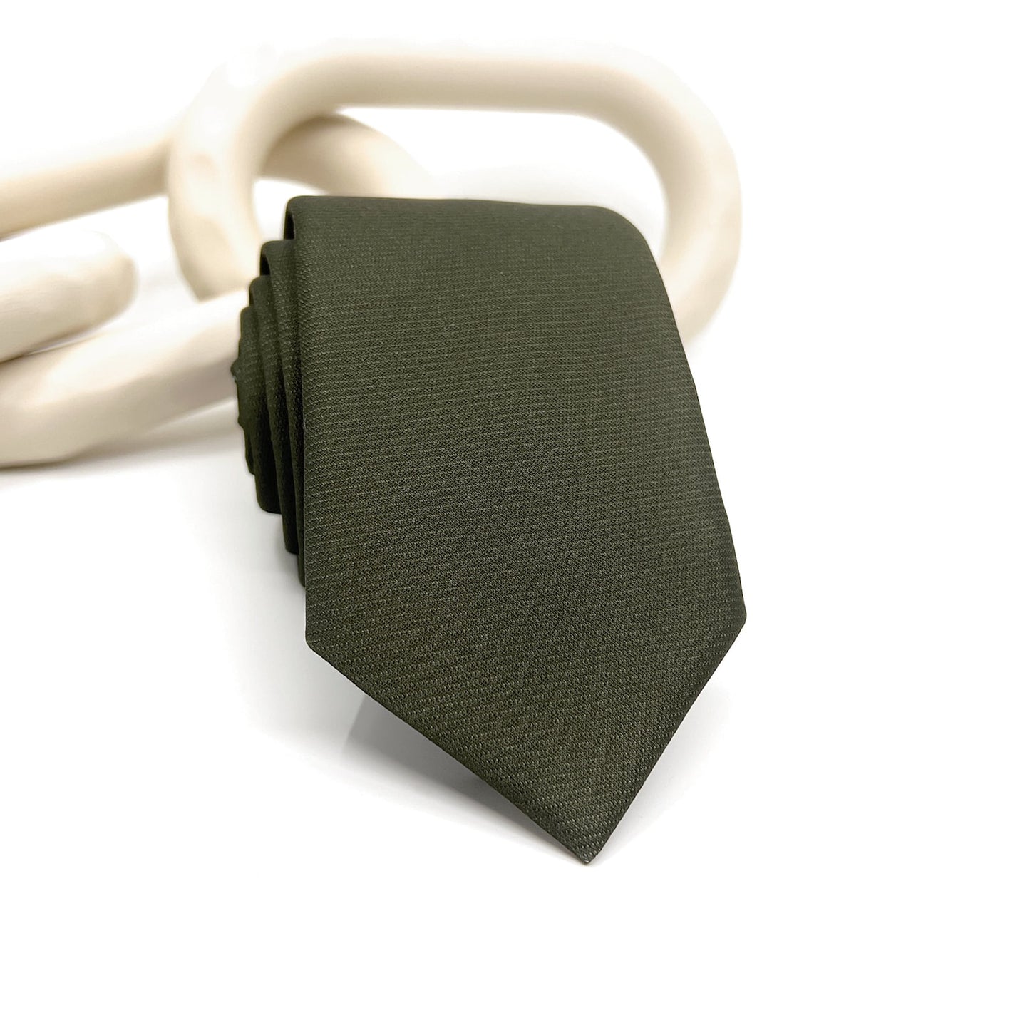 Olive Green Necktie, Wedding Neckties, Groom Necktie,