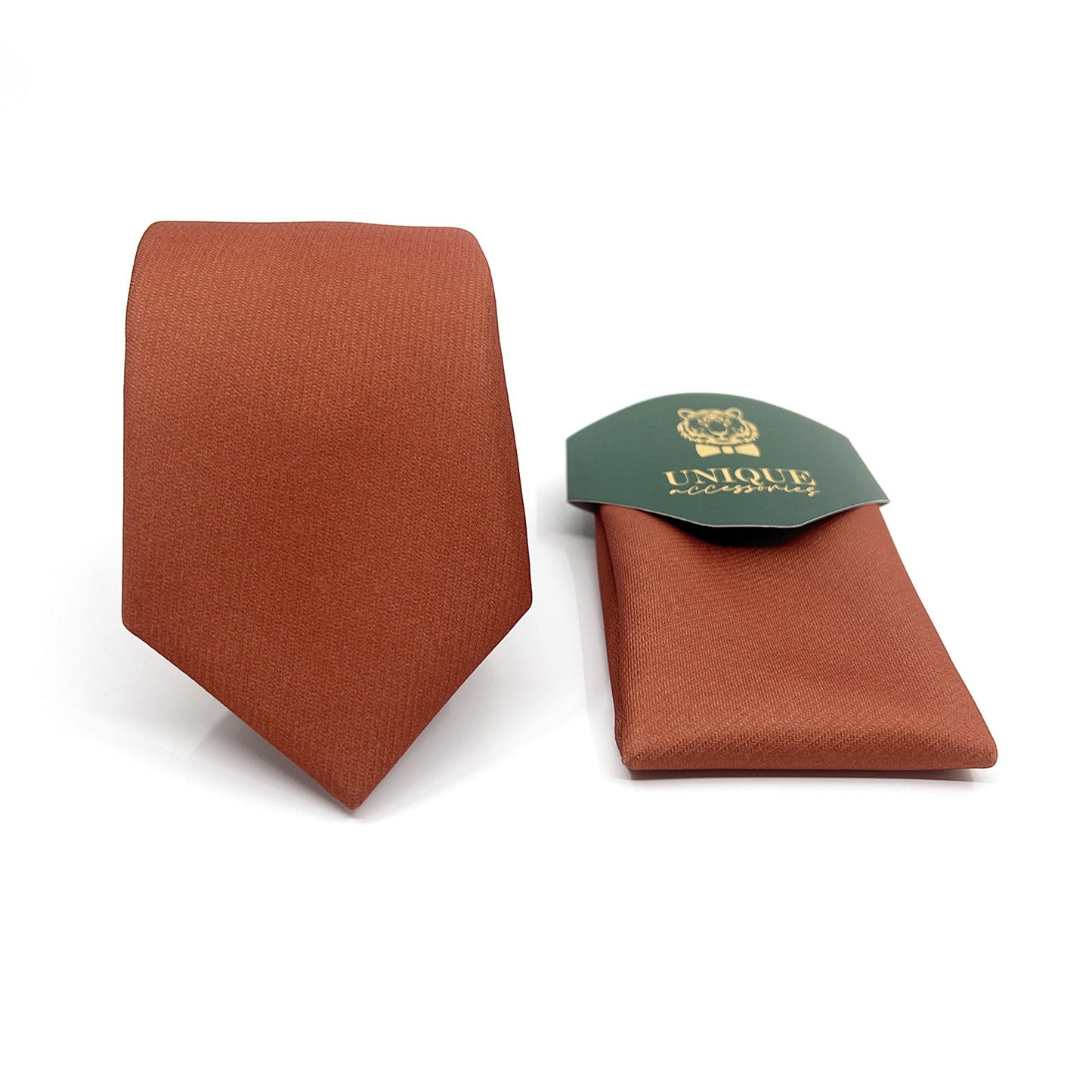 Brunt Orange Necktie, Burnt Orange Tie, Groom neckties, Wedding tie