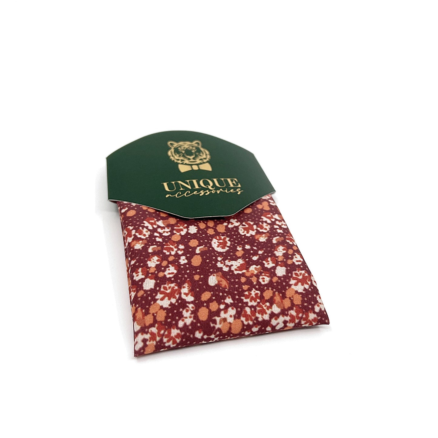 Burnt Orange Floral Necktie, Groom Necktie, Wedding tie, Mens Necktie