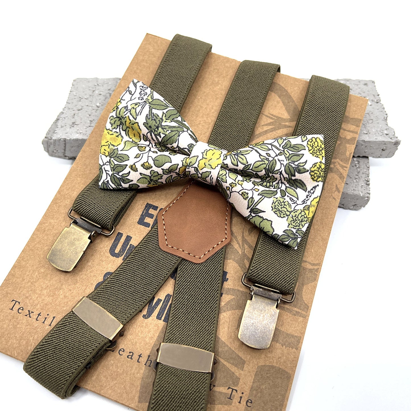 Olive Green Suspenders, Wedding Suspender, Groom Suspenders