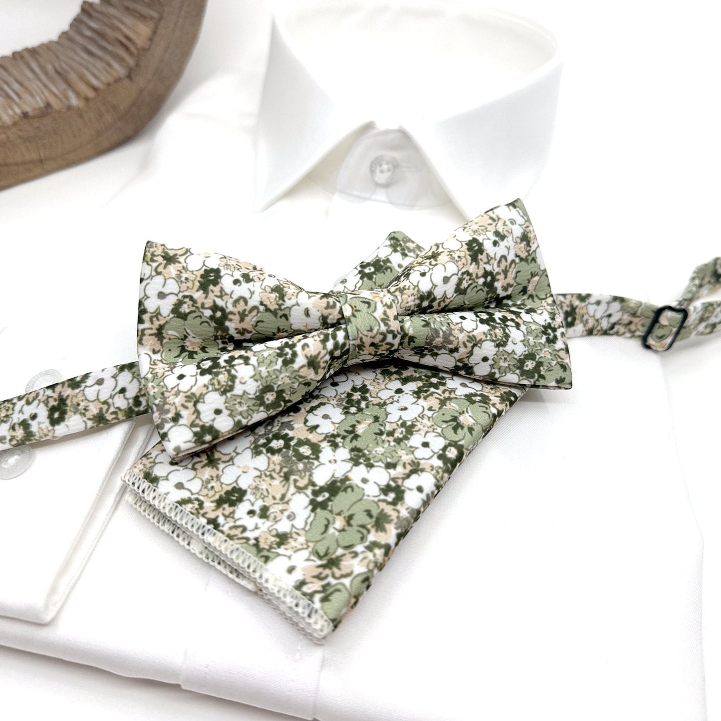 Dusty Green Floral Suspenders, Men Suspender, Wedding Floral Suspenders, Groom Suspenders