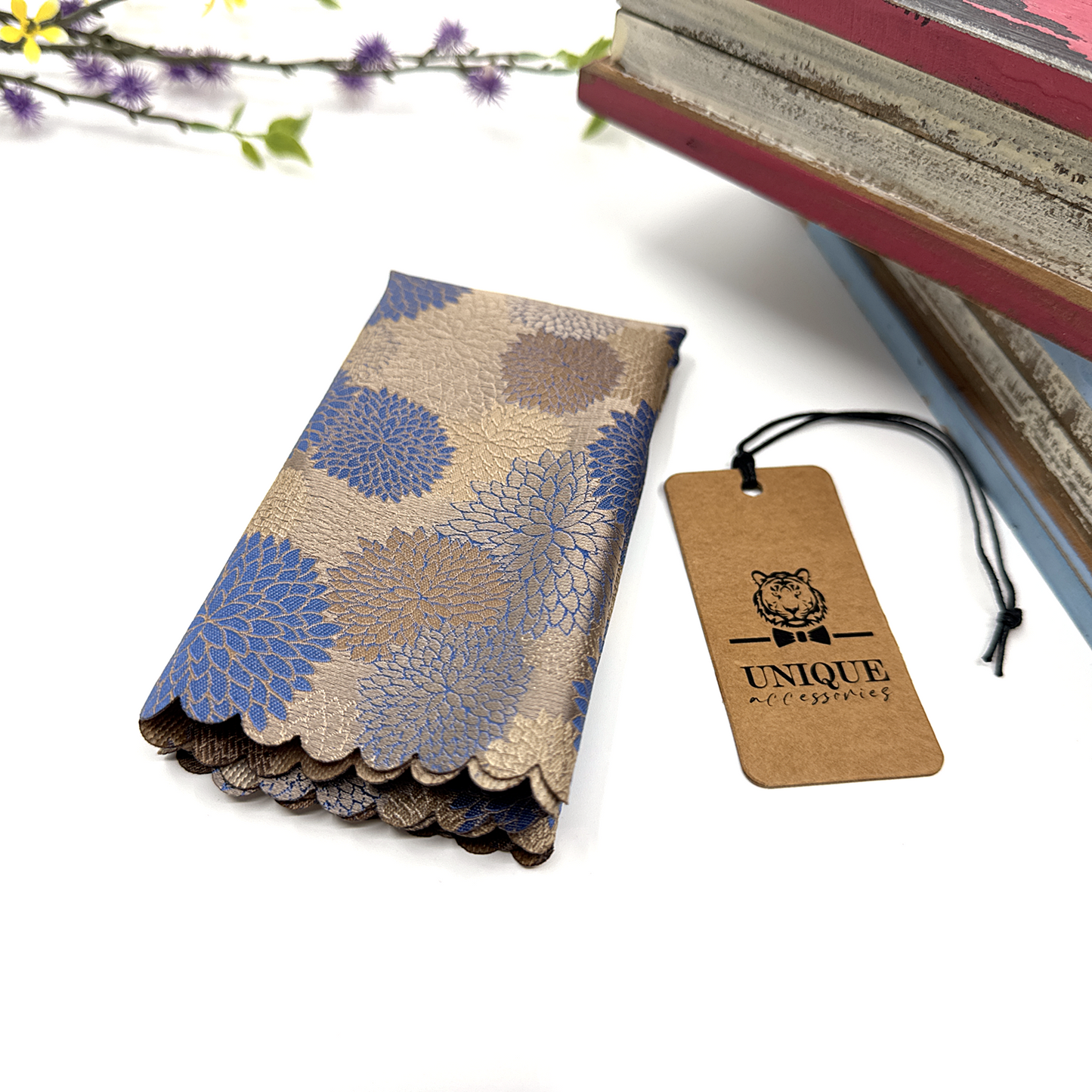 Dusty Blue Necktie, Floral Necktie, Tie for Mens, Groom Neckties, Wedding tie