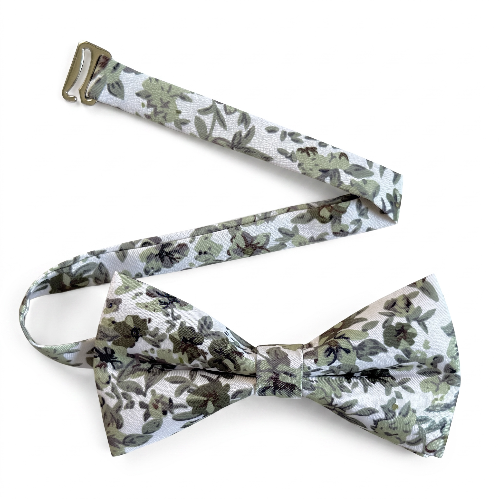 Sage Green Floral Bow Tie for Men, Boys and Toddlers
