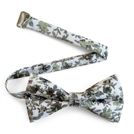 Sage Green Floral Bow Tie for Men, Boys and Toddlers