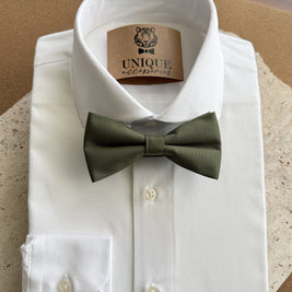 Olive Green Bow Tie & Suspender Set for Men – Wedding Suspenders
