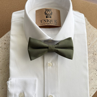 Olive Green Bow Tie & Suspender Set for Men – Wedding Suspenders
