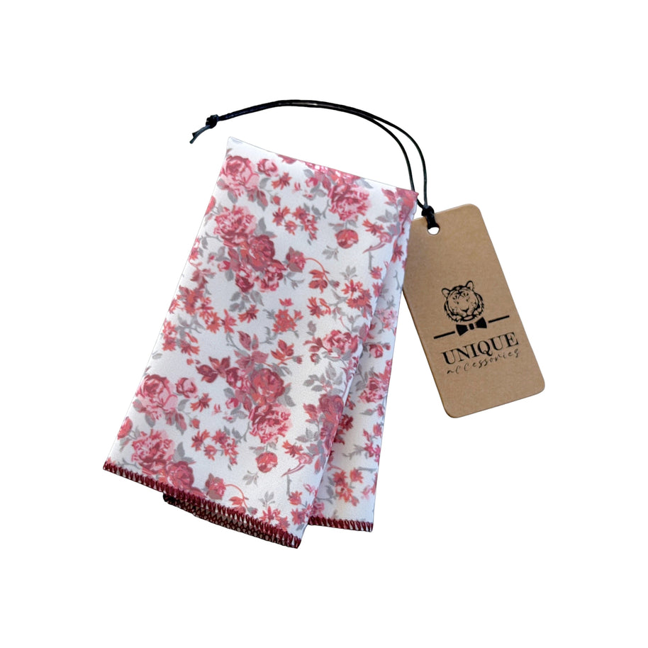 Dusty Rose Pink Floral Tie for Men