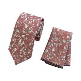 Copper Rust Floral Tie for Men