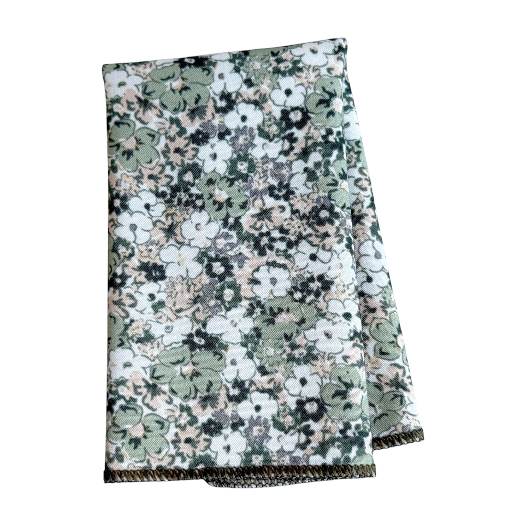 Dusty Pale Green Floral Tie