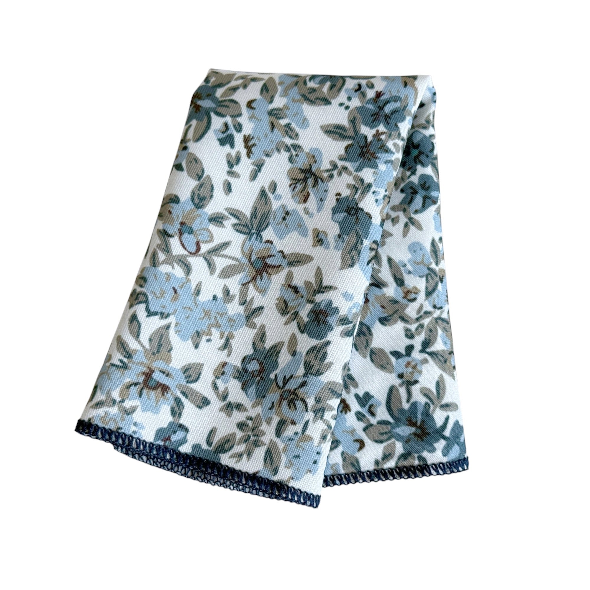 Dusty Blue Floral Tie | Handmade Wedding Necktie