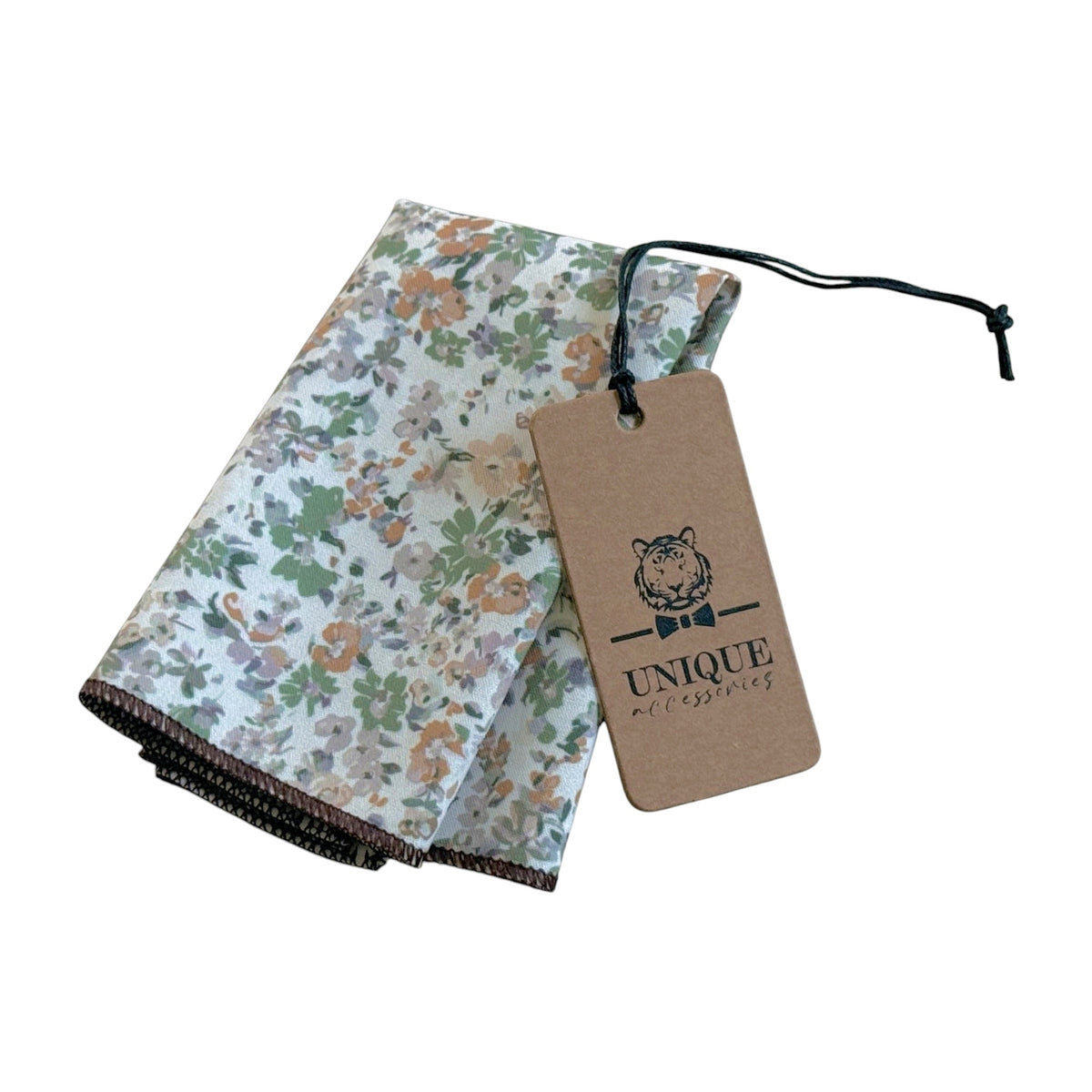 Dusty Sage Floral Tie Set for Men Wedding Tie