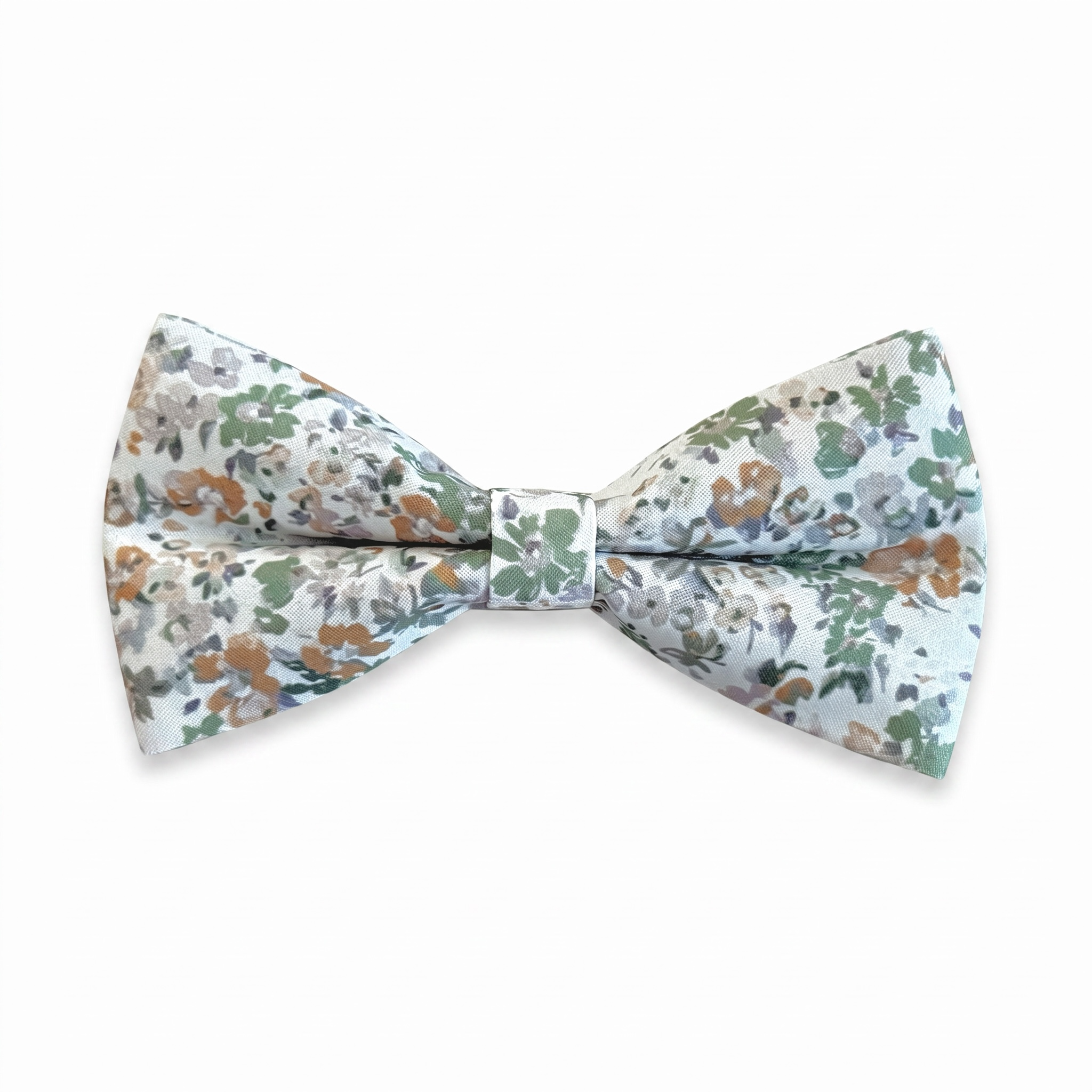 Dusty Sage Green Floral Bow Tie