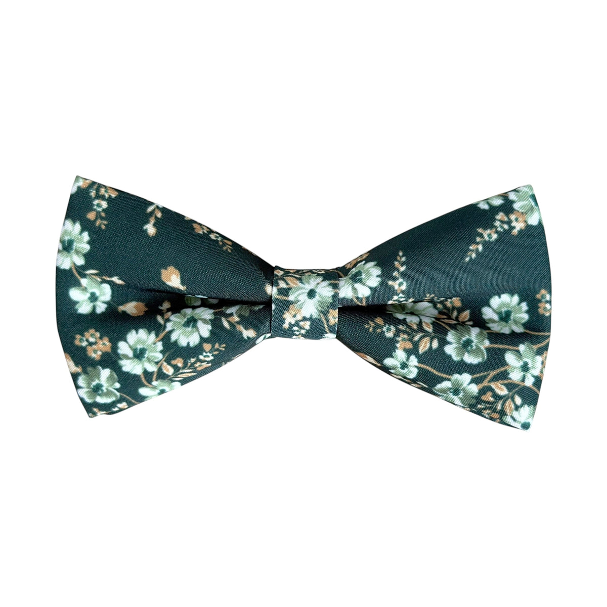 Dark Green Floral Bow Tie for Men, Boys and Toddlers