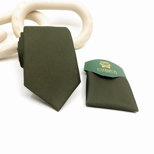 Olive Green Necktie, Wedding Neckties, Groom Necktie,